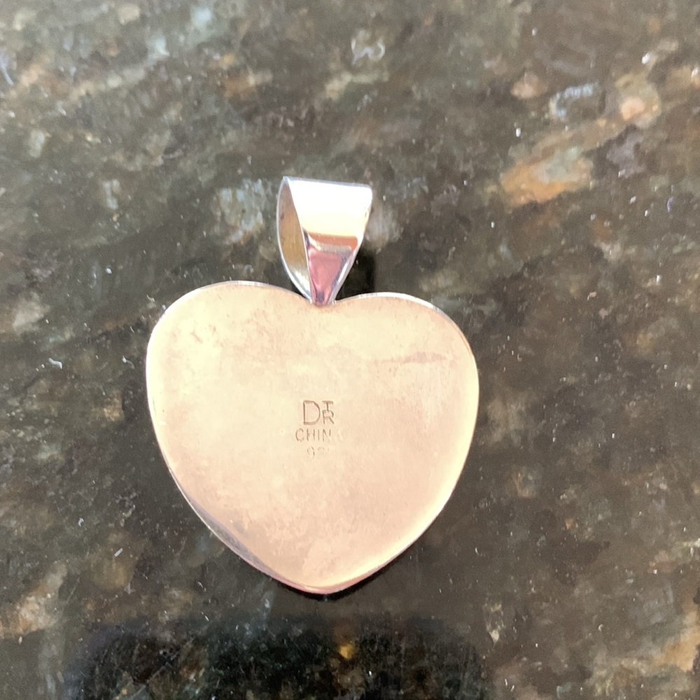 Jay King Sterling Heart with Amethyst Pendant - Picture 2 of 3